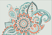 Flower Pattern Bright Abstract wallpaper vintage