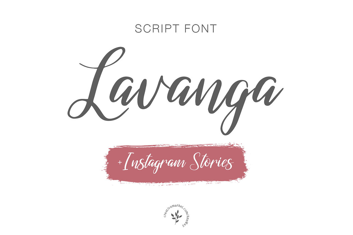 Lavanga | Font + Instagram Stories in Script Fonts - product preview 8