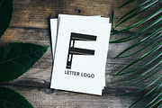 Letter F Alphabetic Logo Set