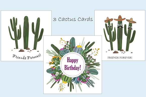 Cactus Collection in Objects - product preview 3