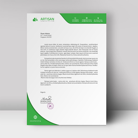 Letterhead in Stationery Templates - product preview 5