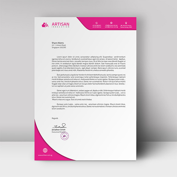 Letterhead in Stationery Templates - product preview 6