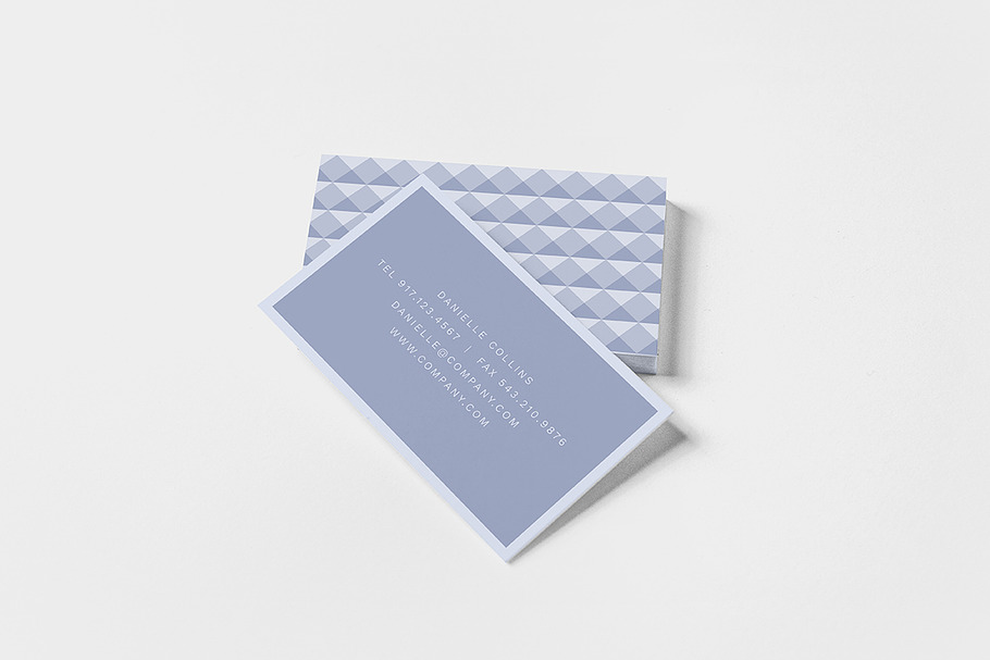 Bevel Business Card Template in Business Card Templates - product preview 8