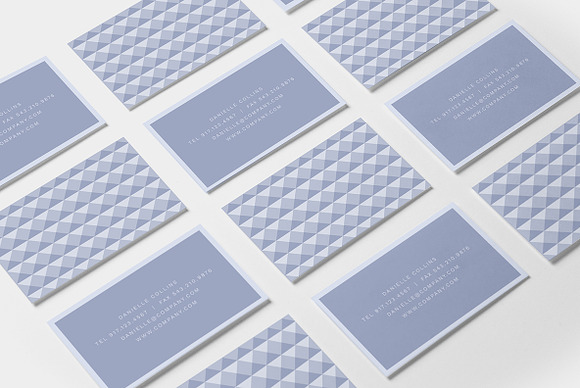 Bevel Business Card Template in Business Card Templates - product preview 1