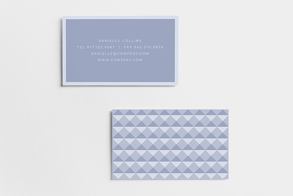 Bevel Business Card Template in Business Card Templates - product preview 2