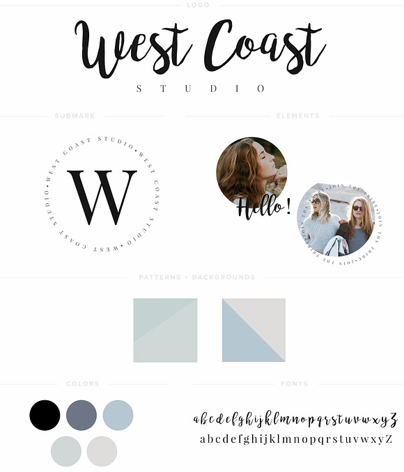 Logo & Brand Suite - West Coast in Logo Templates - product preview 3