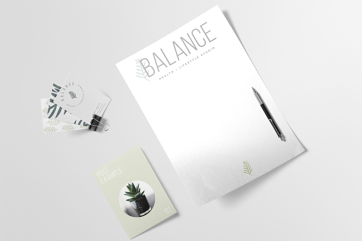 LOGO & BRAND KIT - Balance in Logo Templates - product preview 8