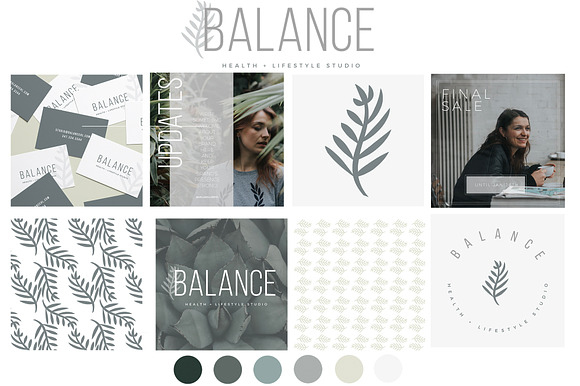 LOGO & BRAND KIT - Balance in Logo Templates - product preview 1