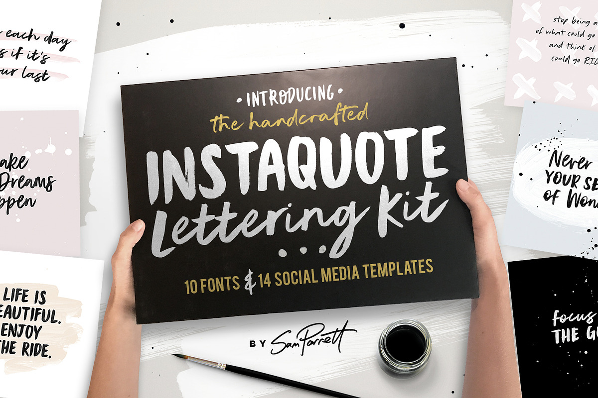 Instaquote Lettering Kit in Display Fonts - product preview 8