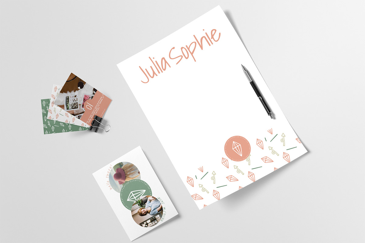 Logo & Brand Kit - Julia Sophie in Logo Templates - product preview 8