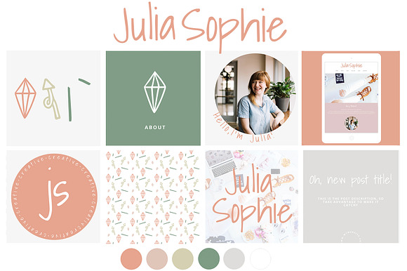 Logo & Brand Kit - Julia Sophie in Logo Templates - product preview 1