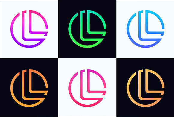 L letter linear logo icon emblem in Logo Templates - product preview 4