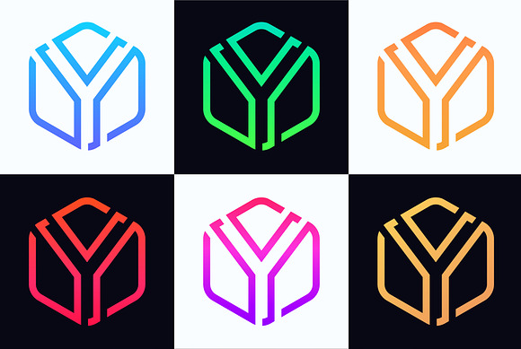 Y letter linear logo icon emblem in Logo Templates - product preview 4