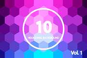 10 Hexagonal Backgrounds