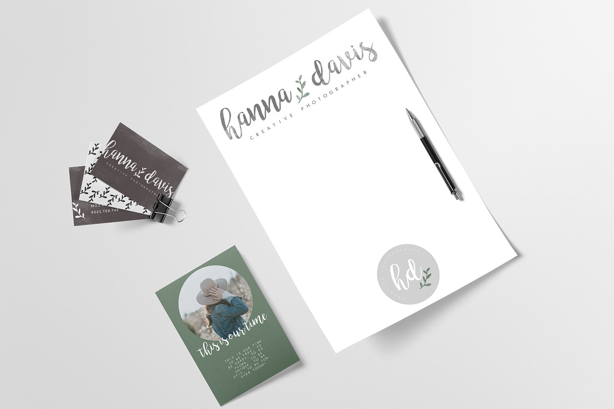 Logo & Brand Kit - Hanna Davis in Templates - product preview 8