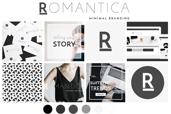 Logo & Brand Kit - Romantica in Logo Templates - product preview 1