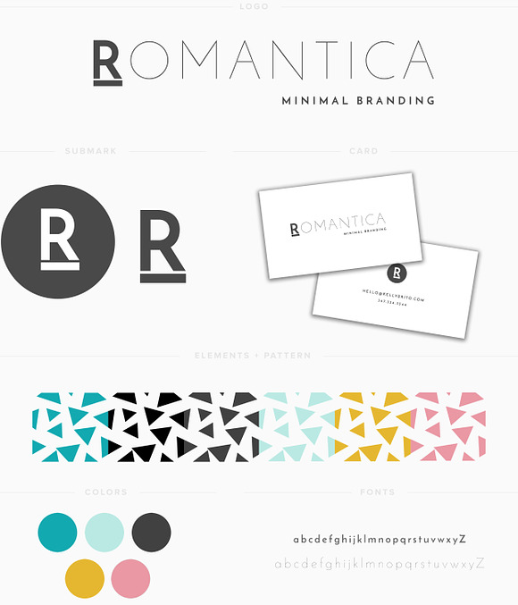 Logo & Brand Kit - Romantica in Logo Templates - product preview 2