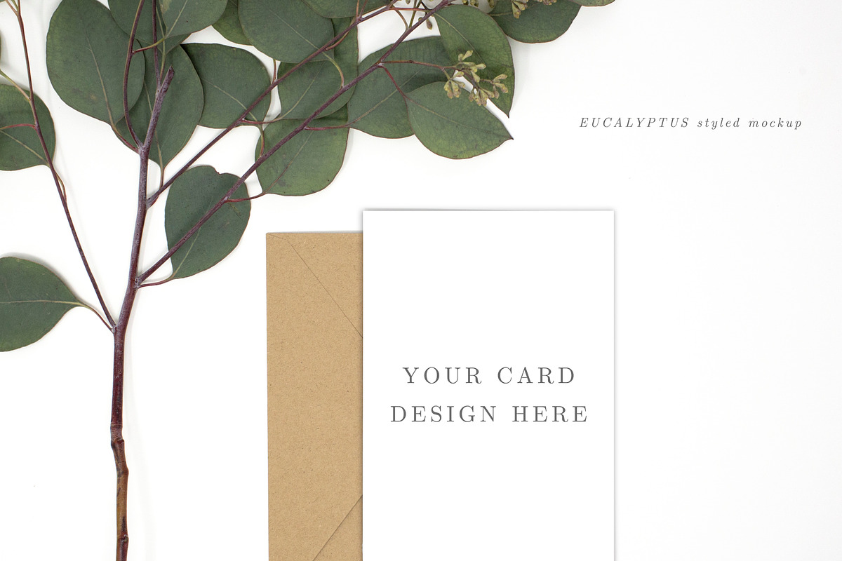 Card Mockup Styled Stock Photography in Print Mockups - product preview 8