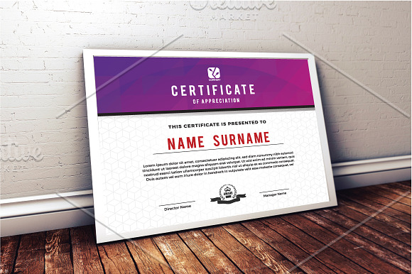 Multipurpose certificate template in Stationery Templates - product preview 1