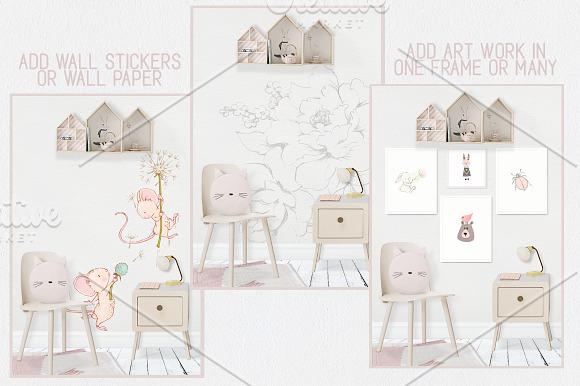 Kids Room Wall/Frame Mock Up 15 in Print Mockups - product preview 2