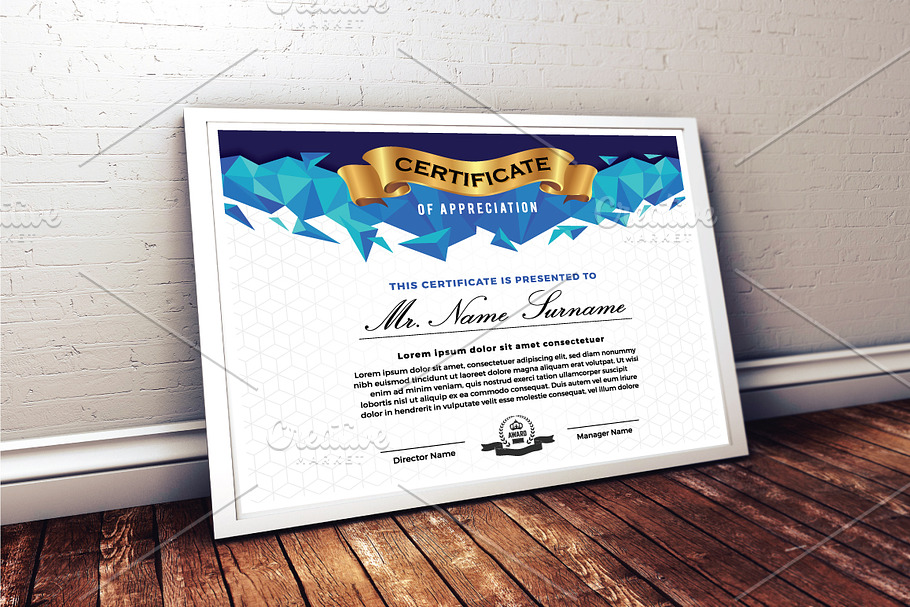 Multipurpose certificate template