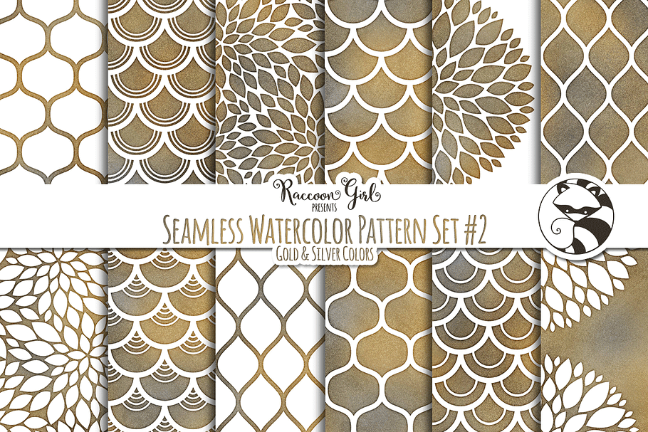Seamless Watercolor Patterns #2 GS