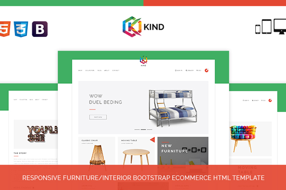 Kind - Furniture HTML Template in Bootstrap Themes - product preview 8
