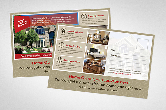 Real Estate Postcard in Postcard Templates - product preview 1