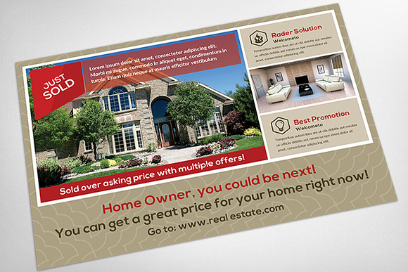 Real Estate Postcard in Postcard Templates - product preview 3