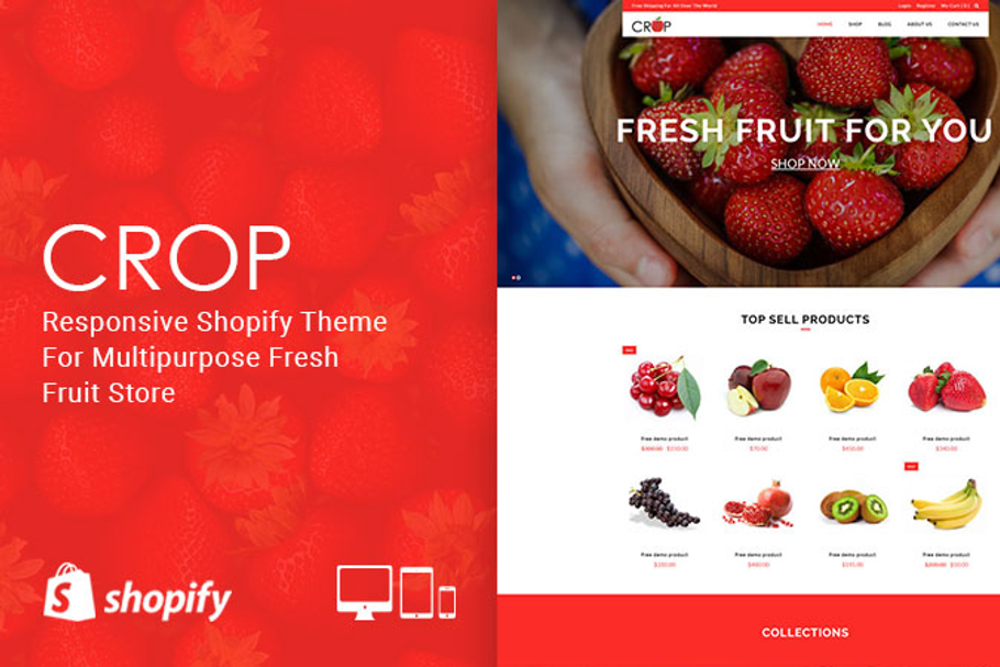 Crop - Fresh Fruit Shopify Theme