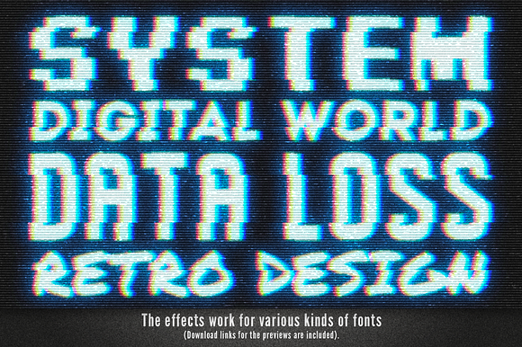 Glitch text effects for Photoshop in Photoshop Layer Styles - product preview 10