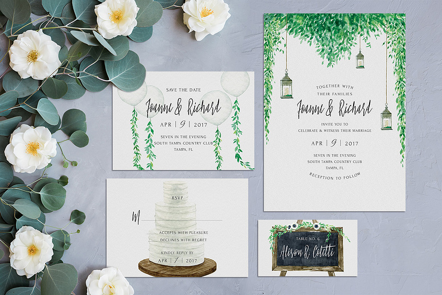 Rustic Wedding Invitation Kit in Wedding Templates - product preview 8