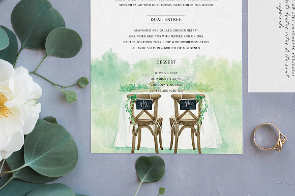 Rustic Wedding Invitation Kit in Wedding Templates - product preview 3