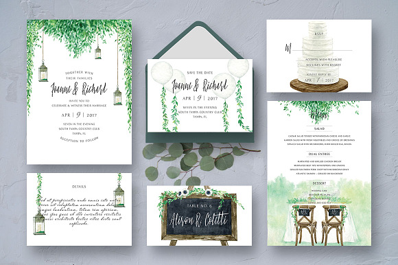 Rustic Wedding Invitation Kit in Wedding Templates - product preview 5