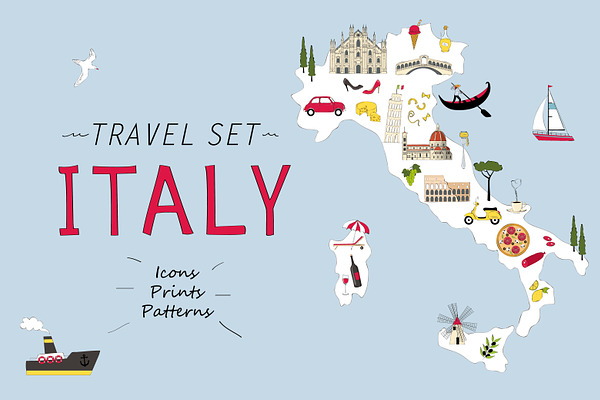 Travel set - Italy