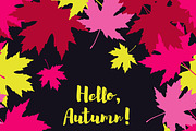 Card Hello Autumn.