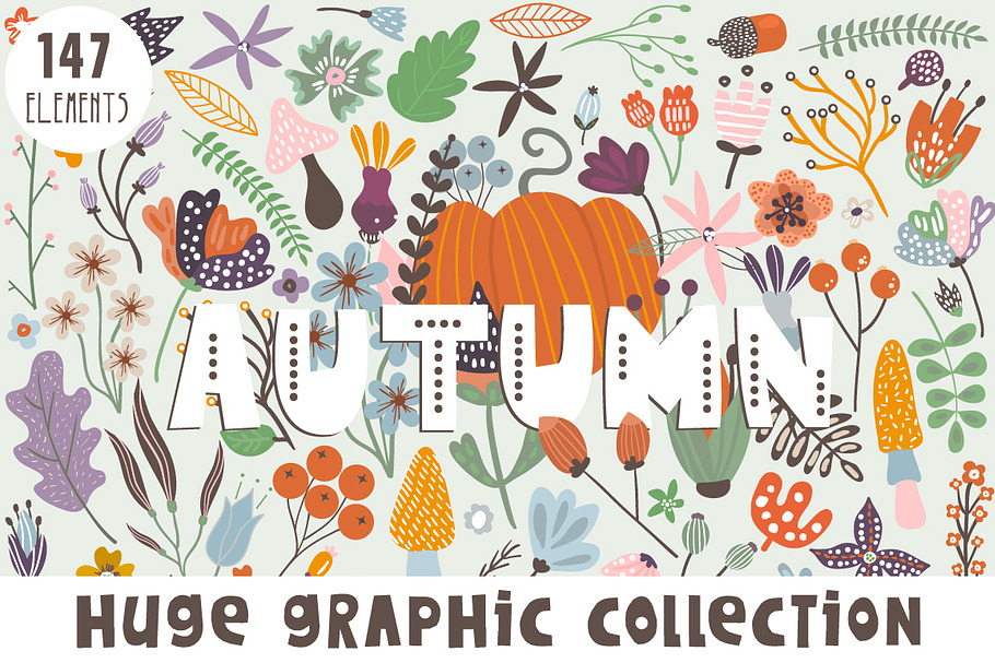 Autumn graphic collection