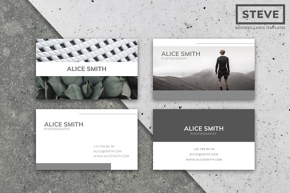 STEVE | BUSINESS CARD TEMPLATES in Business Card Templates - product preview 6