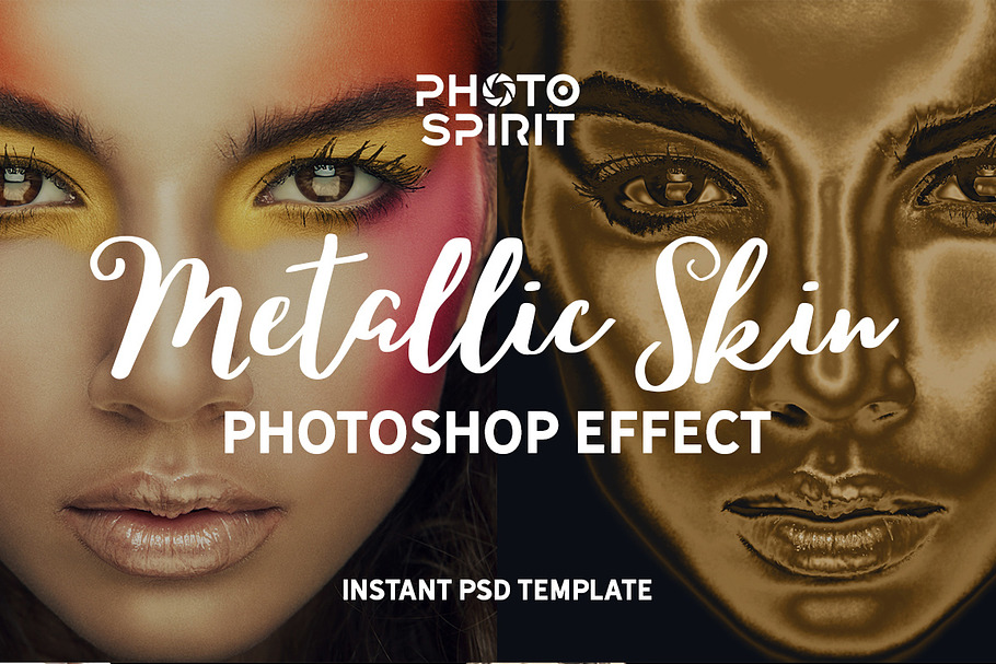 Metallic Skin Photoshop Effect