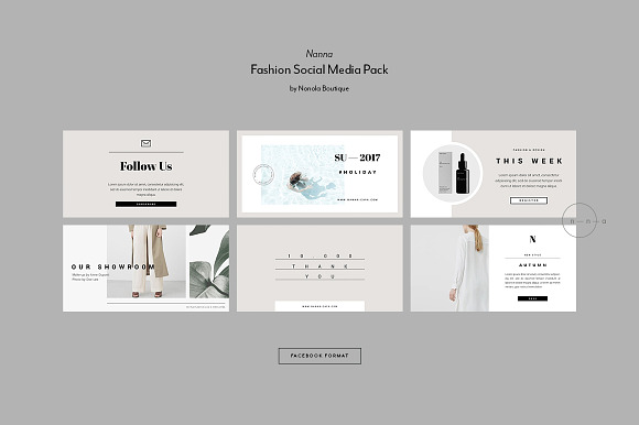 Fashion Social Media Pack • Nanna in Instagram Templates - product preview 8