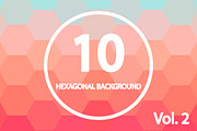10 Hexagonal Backgrounds. Vol. 2