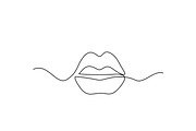 Beautiful Woman lips logo