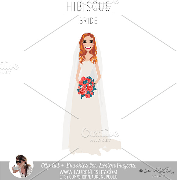 Bride Portrait Creator | Wedding Art in Illustrations - product preview 7
