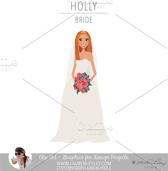 Bride Portrait Creator | Wedding Art in Illustrations - product preview 8