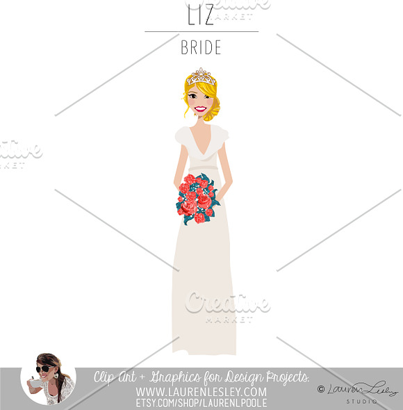Bride Portrait Creator | Wedding Art in Illustrations - product preview 9
