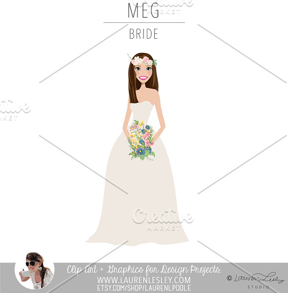 Bride Portrait Creator | Wedding Art in Illustrations - product preview 13