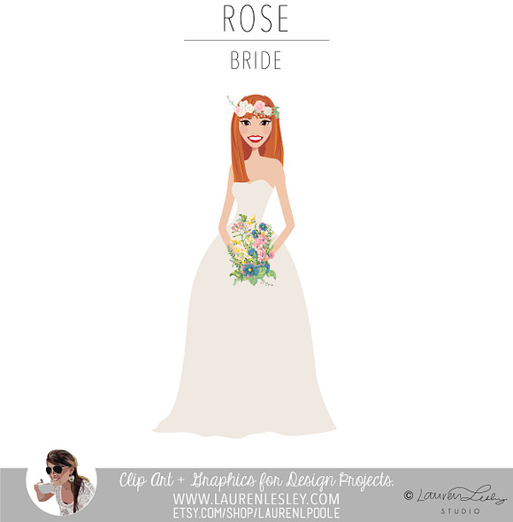 Bride Portrait Creator | Wedding Art in Illustrations - product preview 21