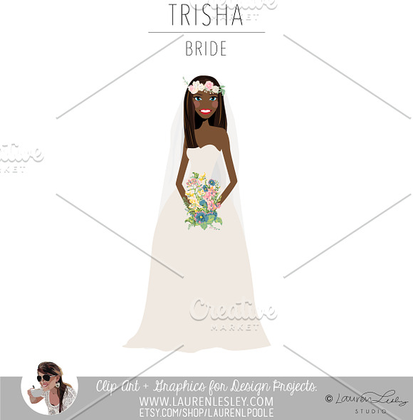 Bride Portrait Creator | Wedding Art in Illustrations - product preview 23