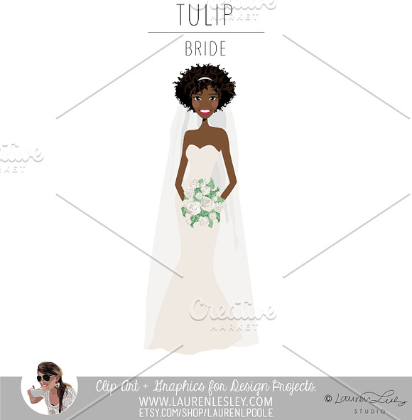 Bride Portrait Creator | Wedding Art in Illustrations - product preview 24