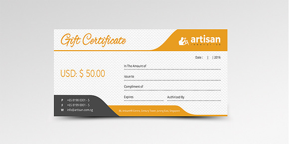 Gift Certificate in Stationery Templates - product preview 4